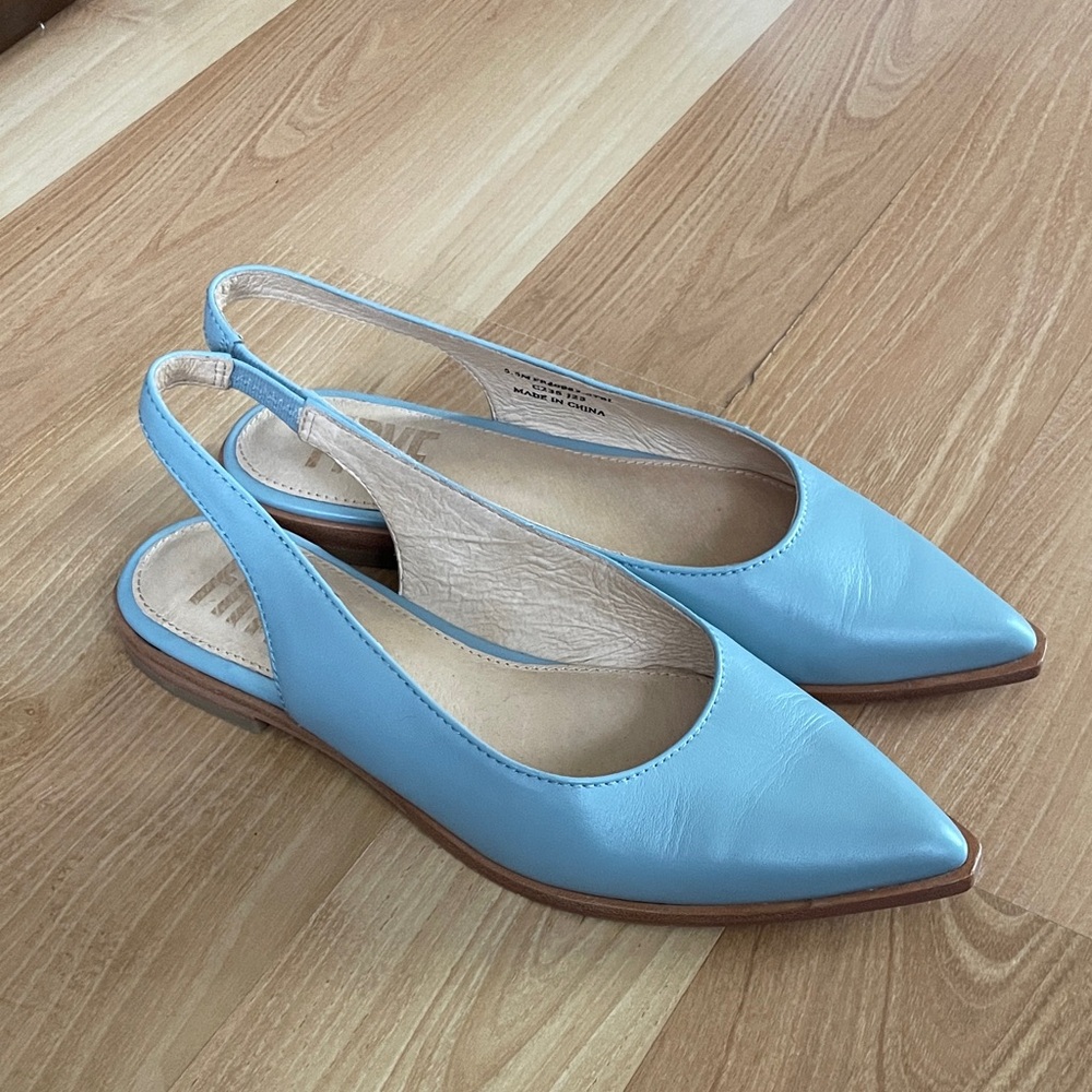 FRYE sling back pointed toe flats